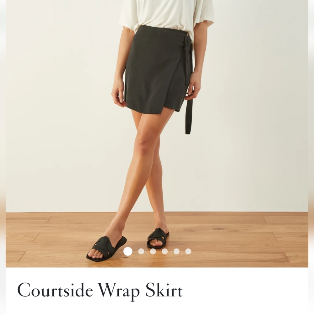 NWOT Aday Courtside Wrap Skirt